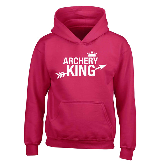 Archery king children's pink hoodie 12-13 Years
