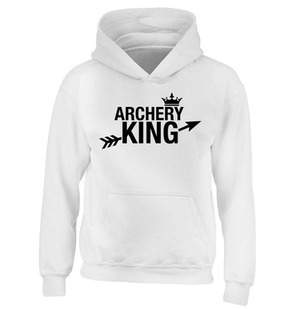 Archery king children's white hoodie 12-13 Years