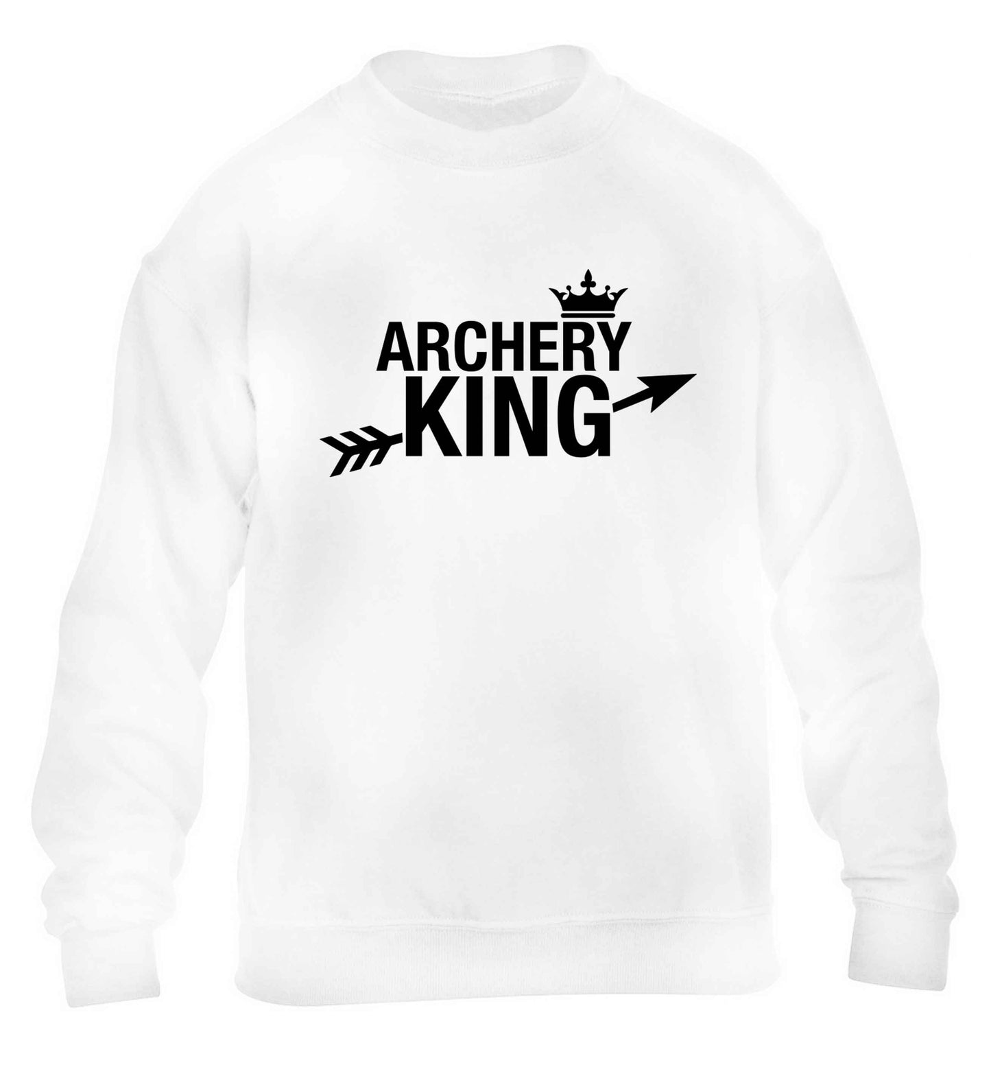 Archery king children's white sweater 12-13 Years