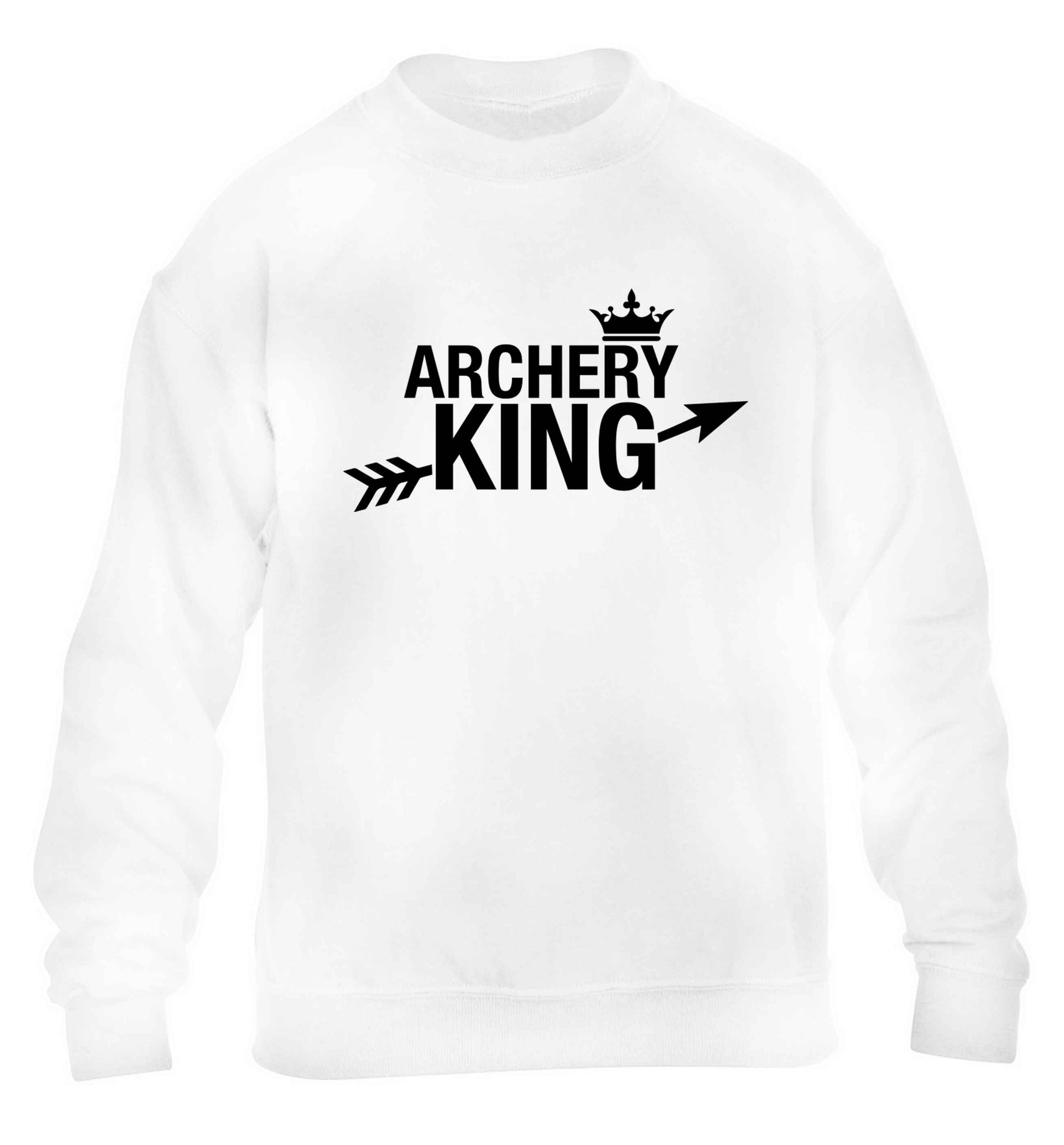 Archery king children's white sweater 12-13 Years