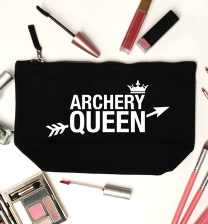 Archery queen black makeup bag