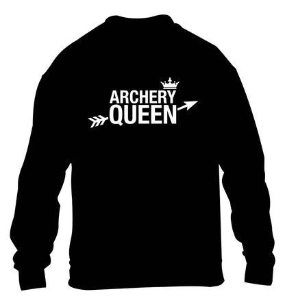 Archery queen children's black sweater 12-13 Years
