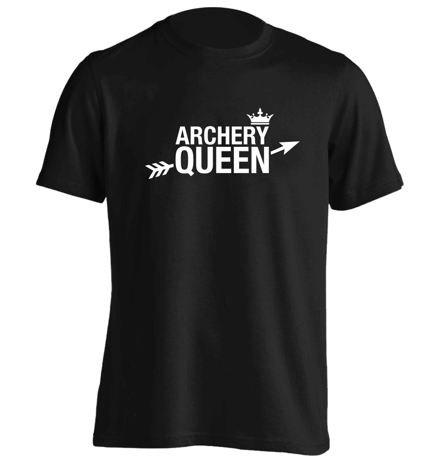 Archery queen adults unisex black Tshirt 2XL