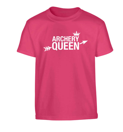 Archery queen Children's pink Tshirt 12-13 Years