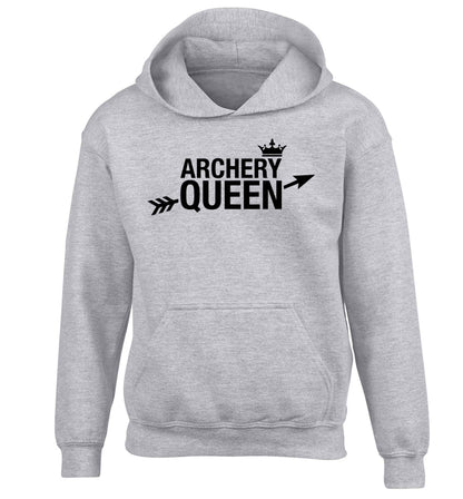 Archery queen children's grey hoodie 12-13 Years
