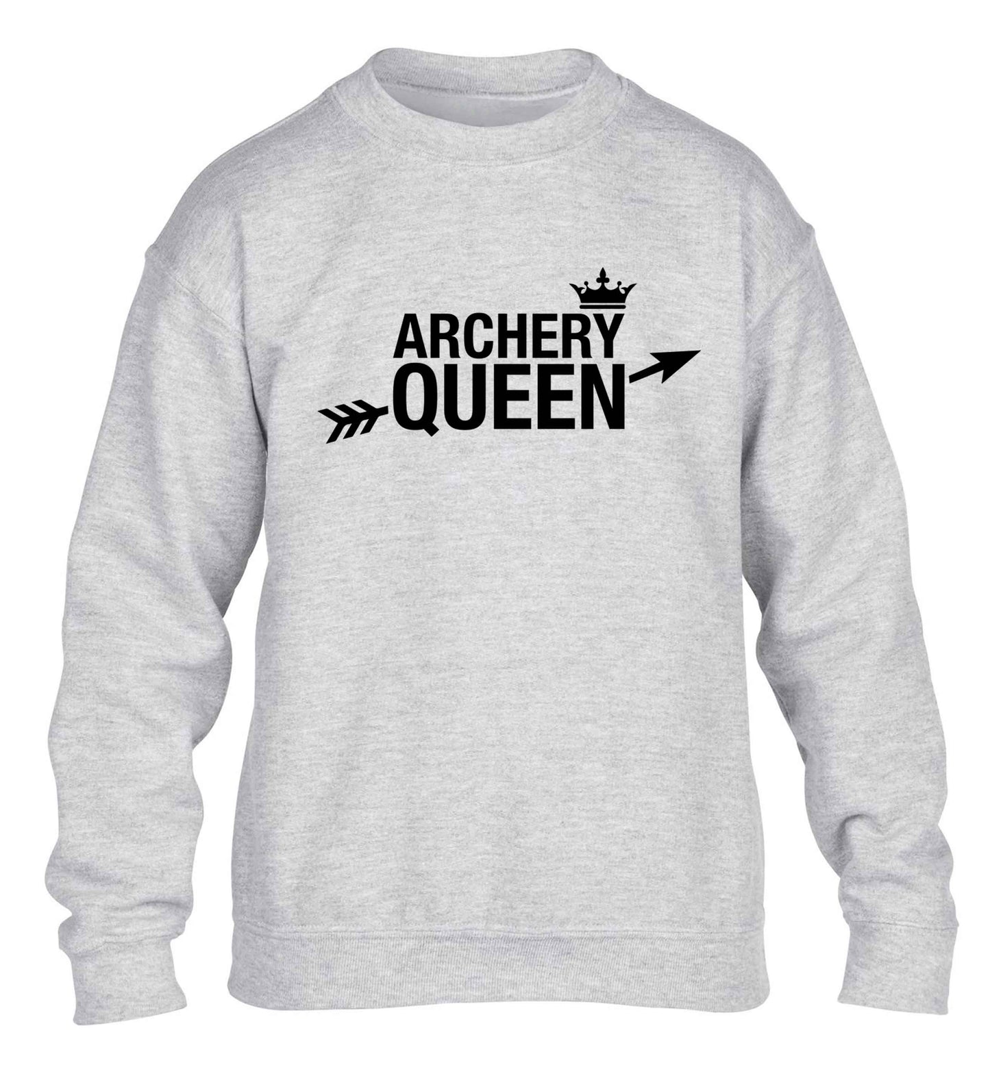Archery queen children's grey sweater 12-13 Years