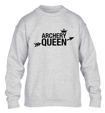 Archery queen children's grey sweater 12-13 Years