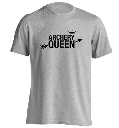 Archery queen adults unisex grey Tshirt 2XL