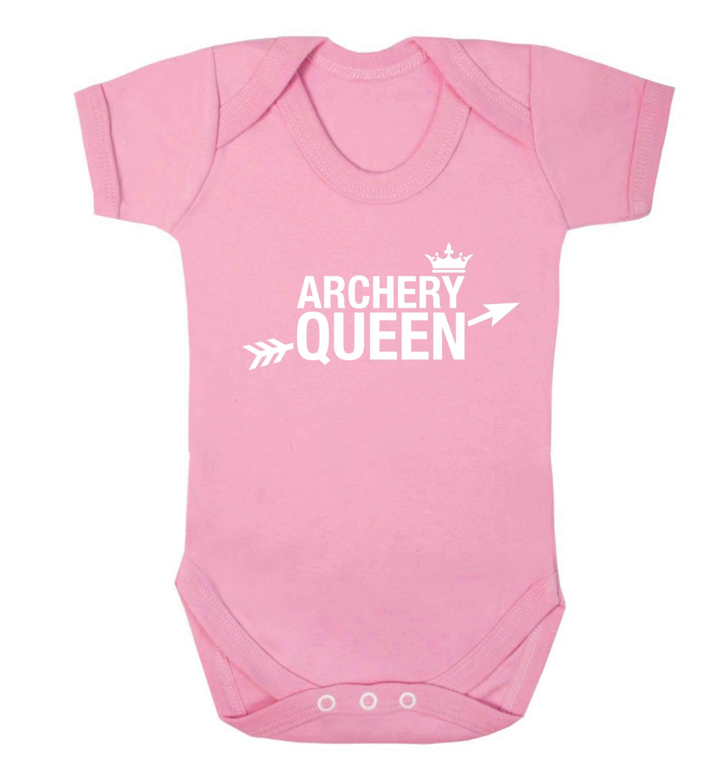 Archery queen Baby Vest pale pink 18-24 months