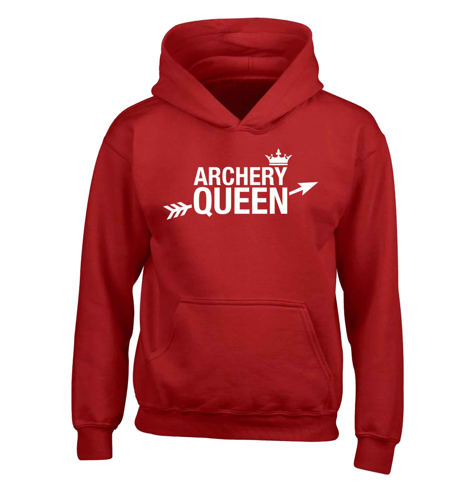Archery queen children's red hoodie 12-13 Years