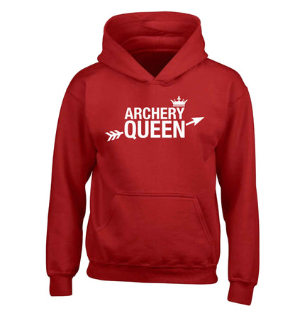 Archery queen children's red hoodie 12-13 Years