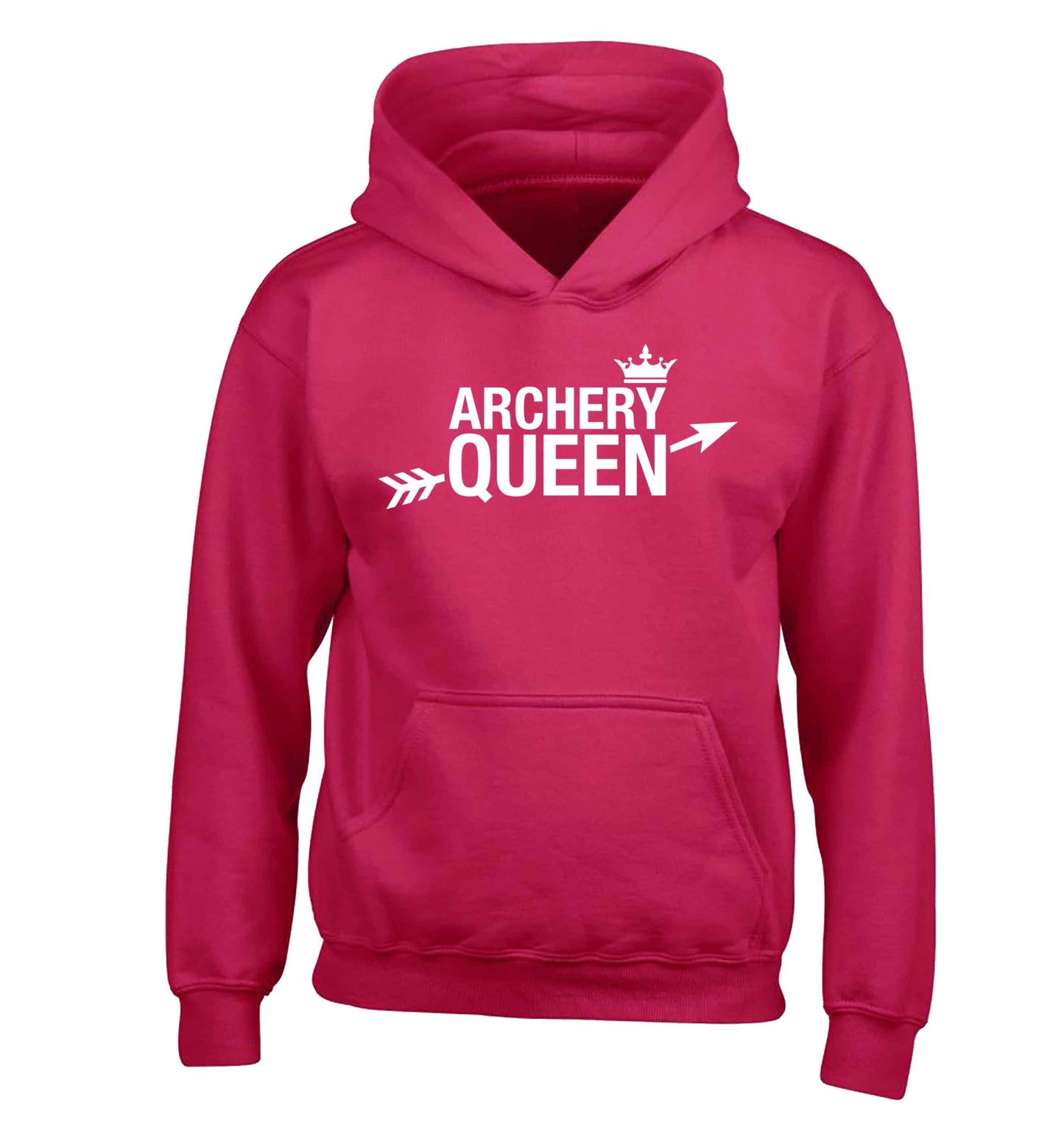 Archery queen children's pink hoodie 12-13 Years