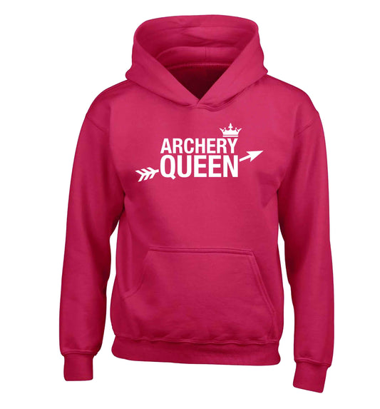 Archery queen children's pink hoodie 12-13 Years