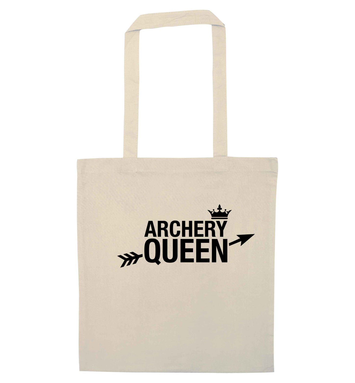 Archery queen natural tote bag