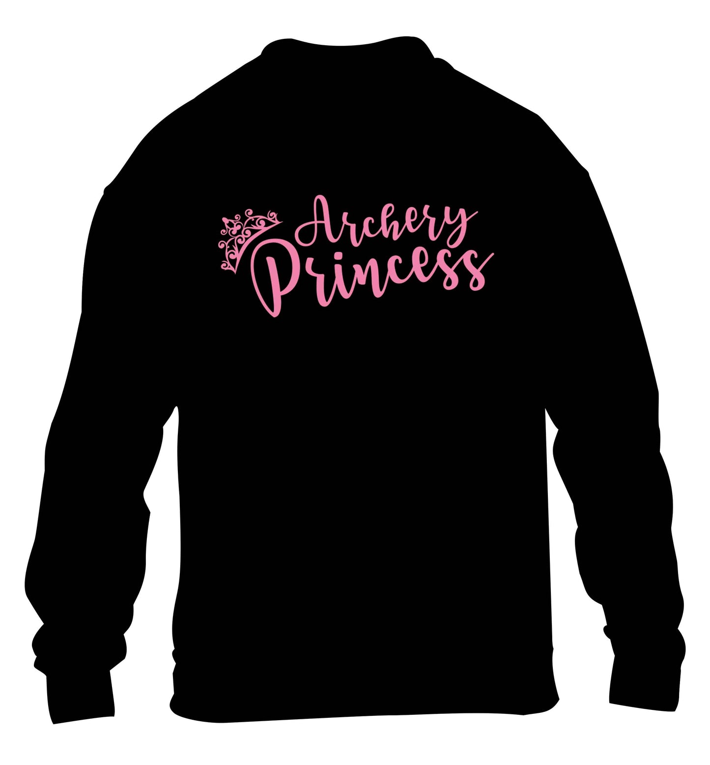 Archery princess children's black sweater 12-13 Years