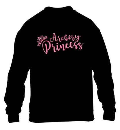 Archery princess children's black sweater 12-13 Years