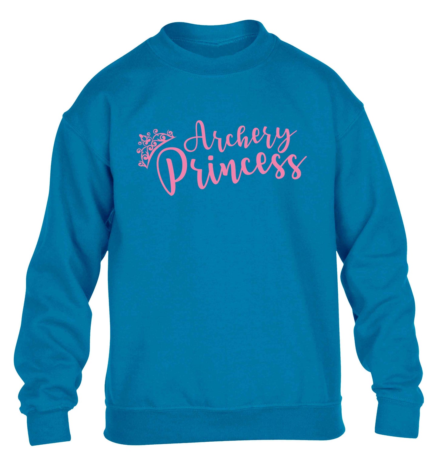 Archery princess children's blue sweater 12-13 Years