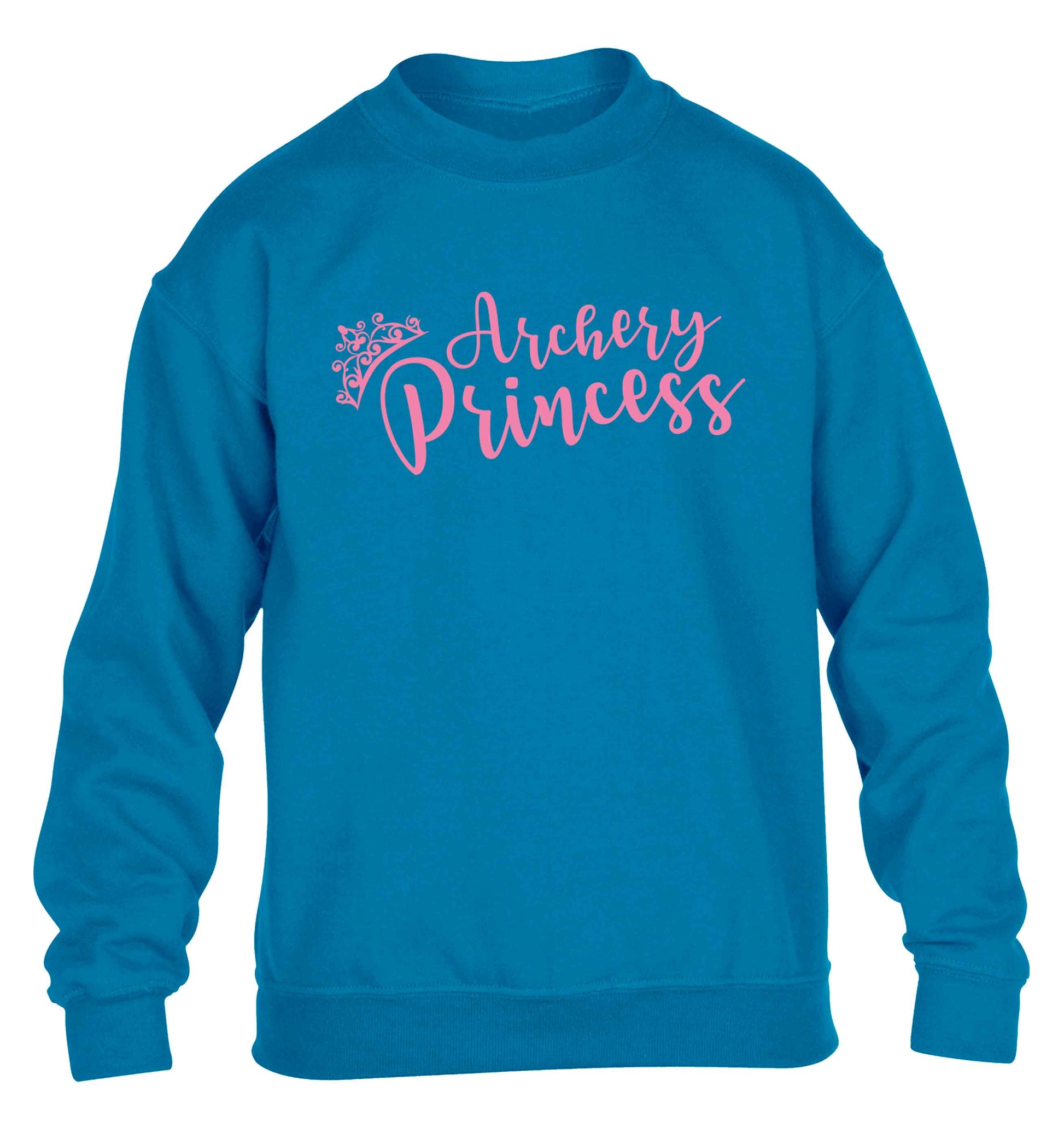 Archery princess children's blue sweater 12-13 Years