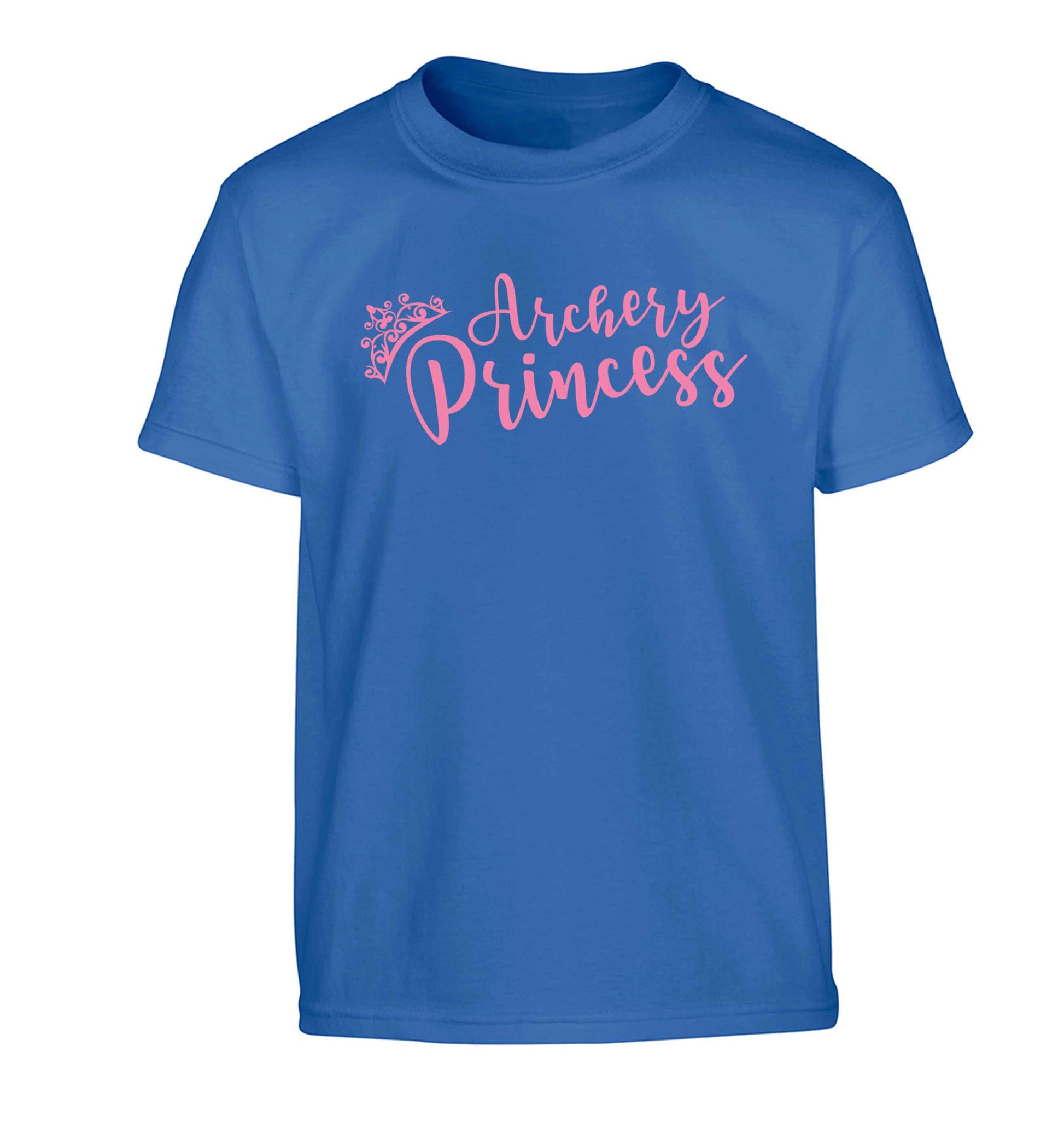 Archery princess Children's blue Tshirt 12-13 Years