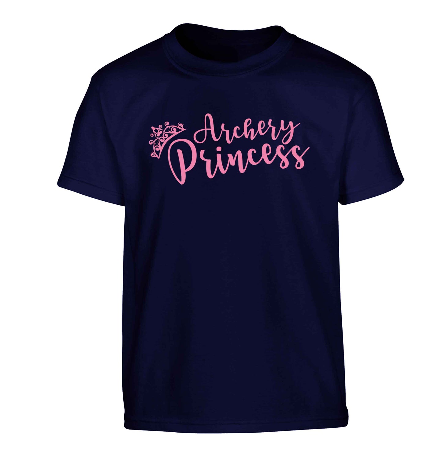 Archery princess Children's navy Tshirt 12-13 Years