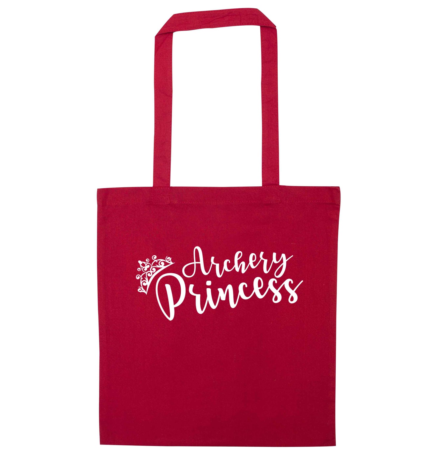 Archery princess red tote bag