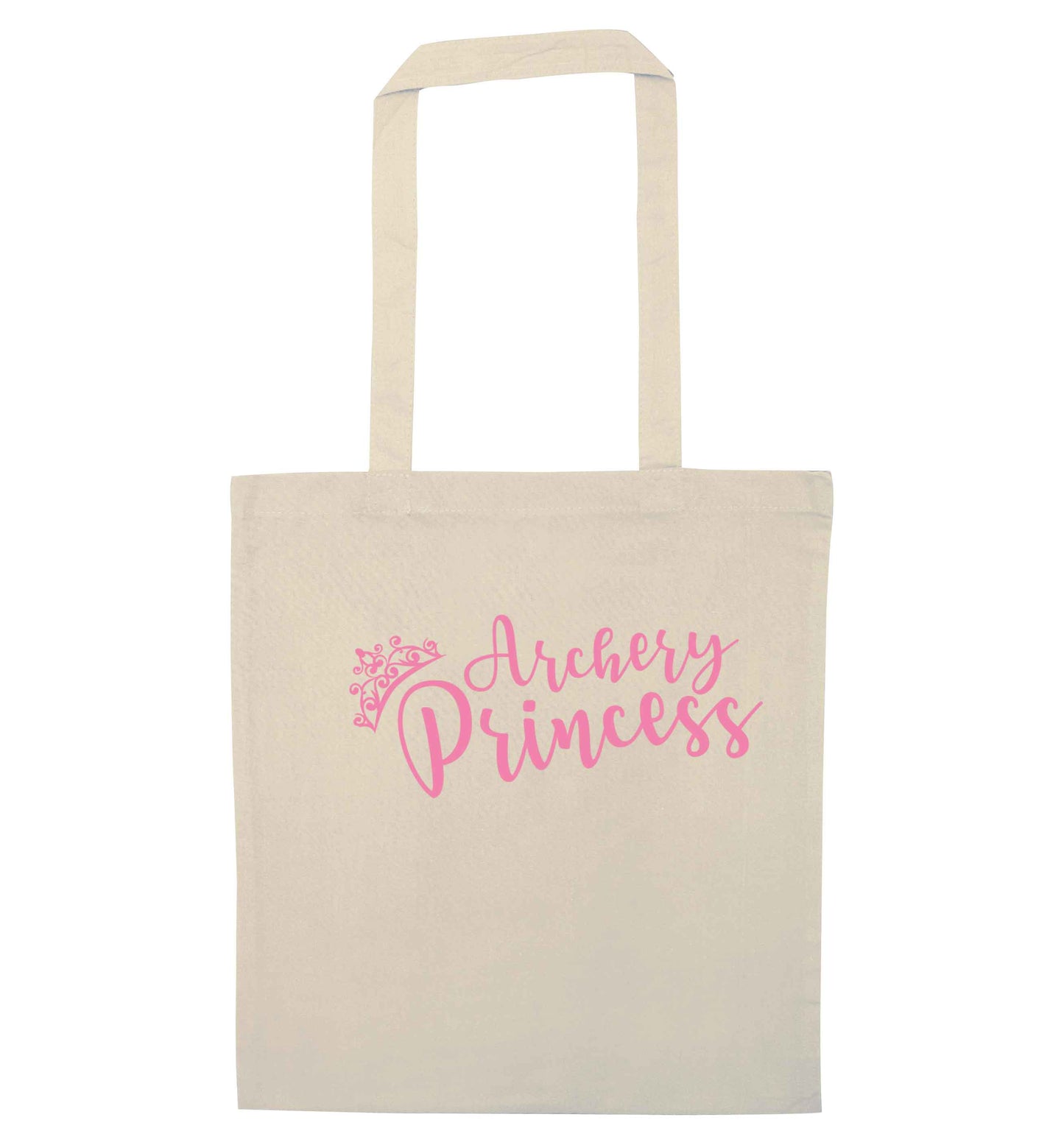 Archery princess natural tote bag