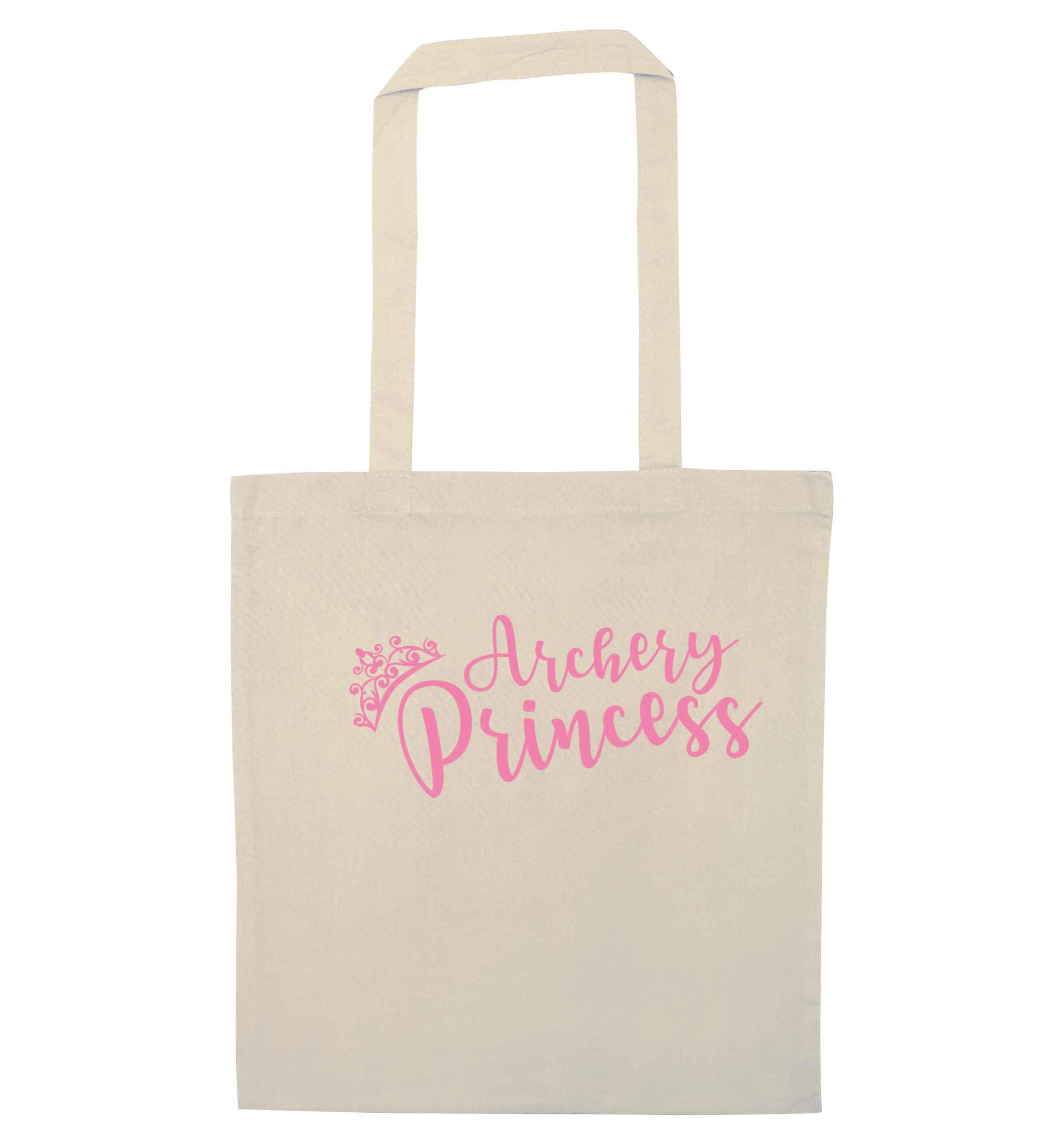 Archery princess natural tote bag