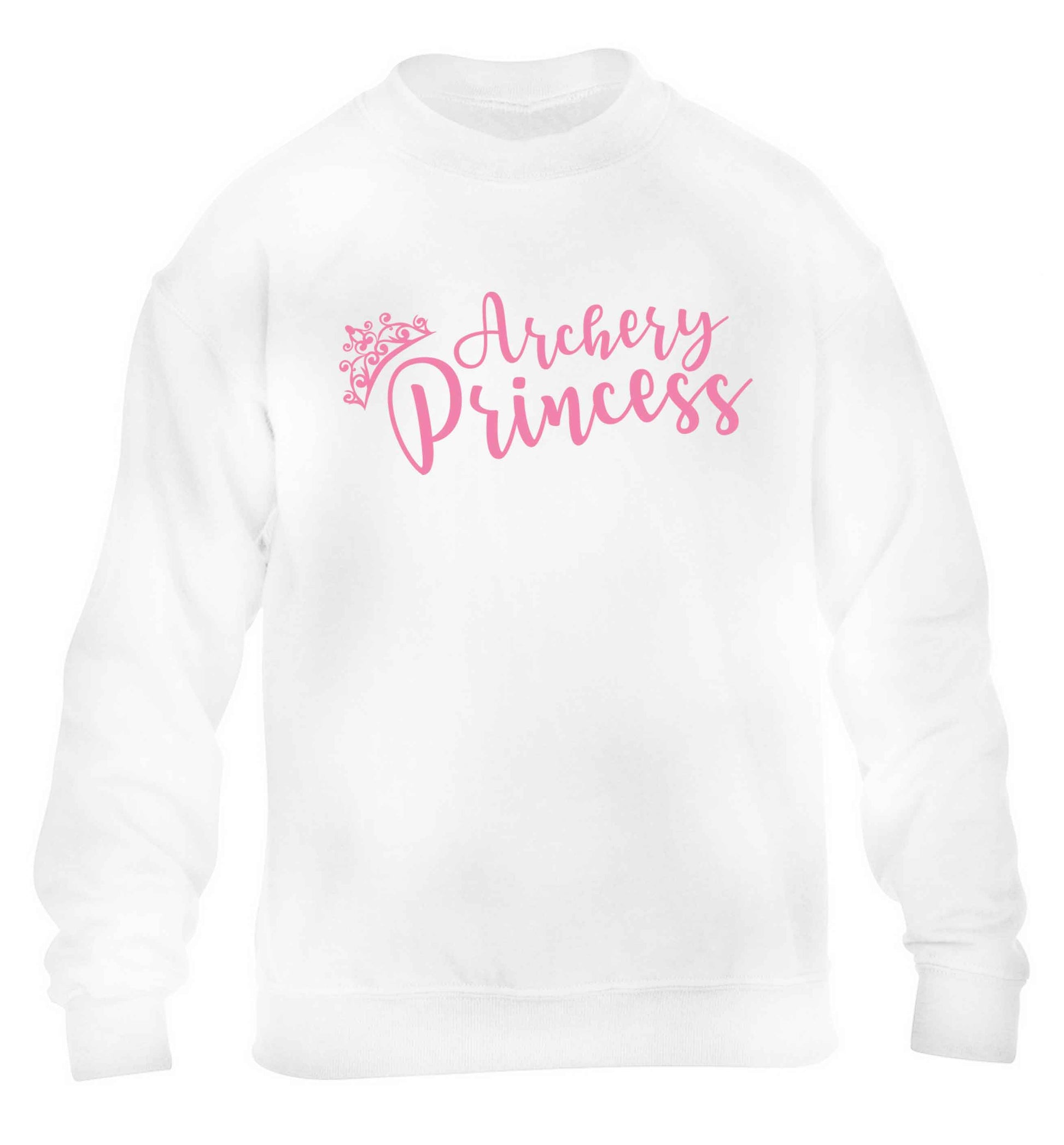 Archery princess children's white sweater 12-13 Years
