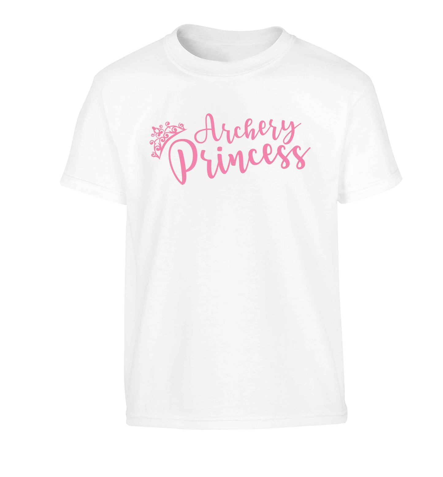 Archery princess Children's white Tshirt 12-13 Years