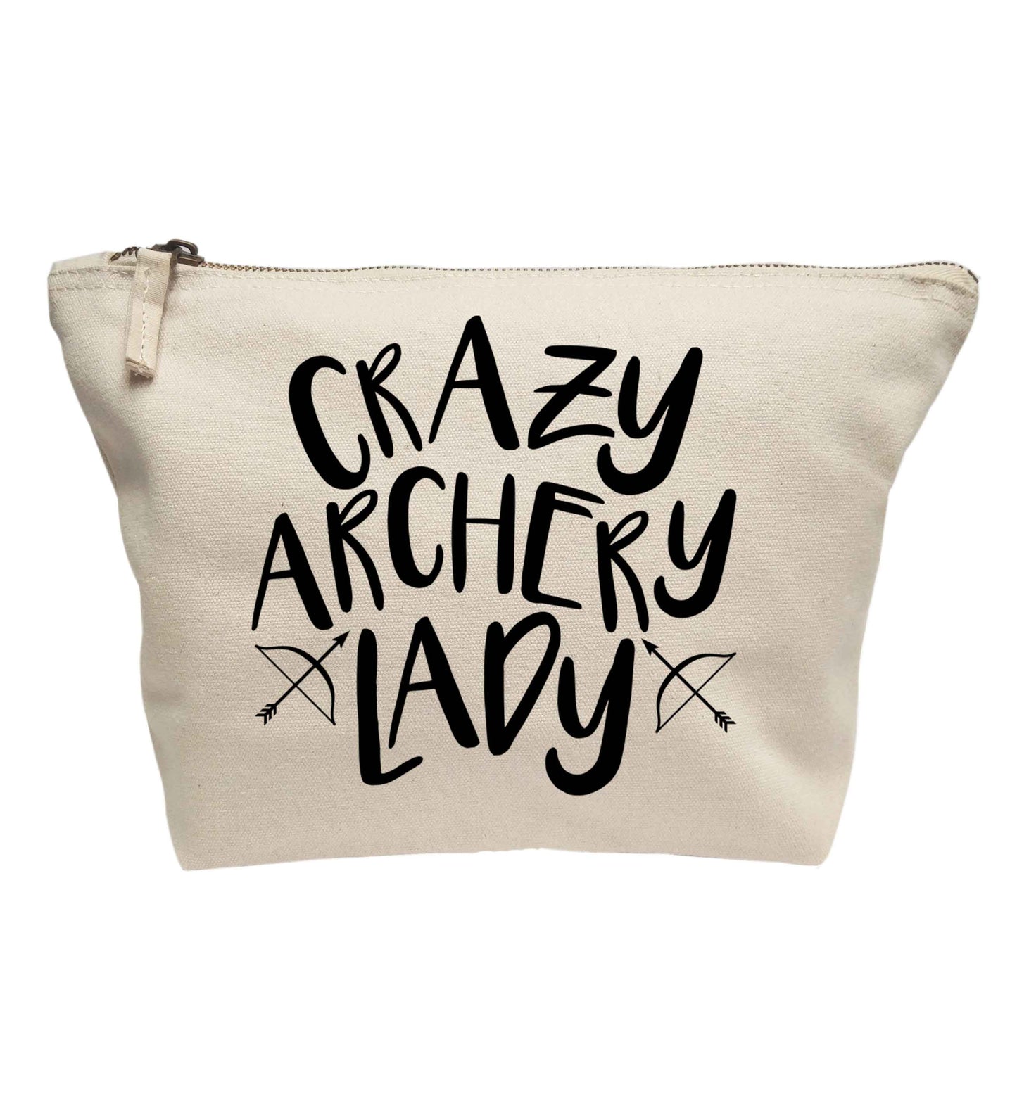 Crazy archery lady | makeup / wash bag