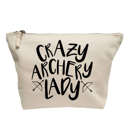 Crazy archery lady | makeup / wash bag