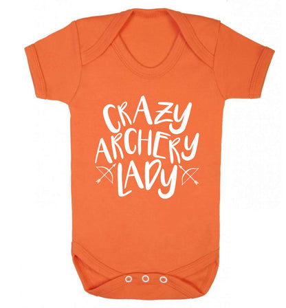 Crazy archery lady Baby Vest orange 18-24 months