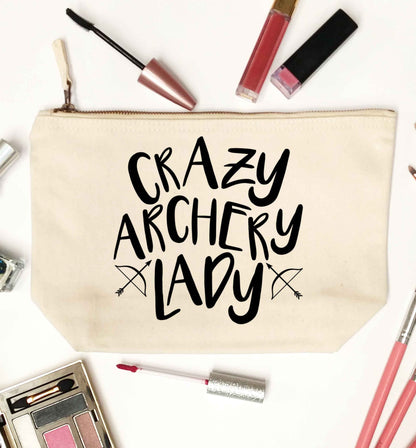Crazy archery lady natural makeup bag