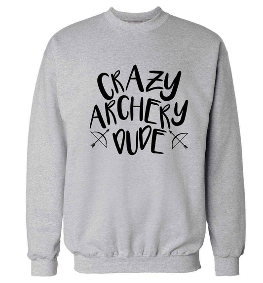 Crazy archery dude Adult's unisex grey Sweater 2XL