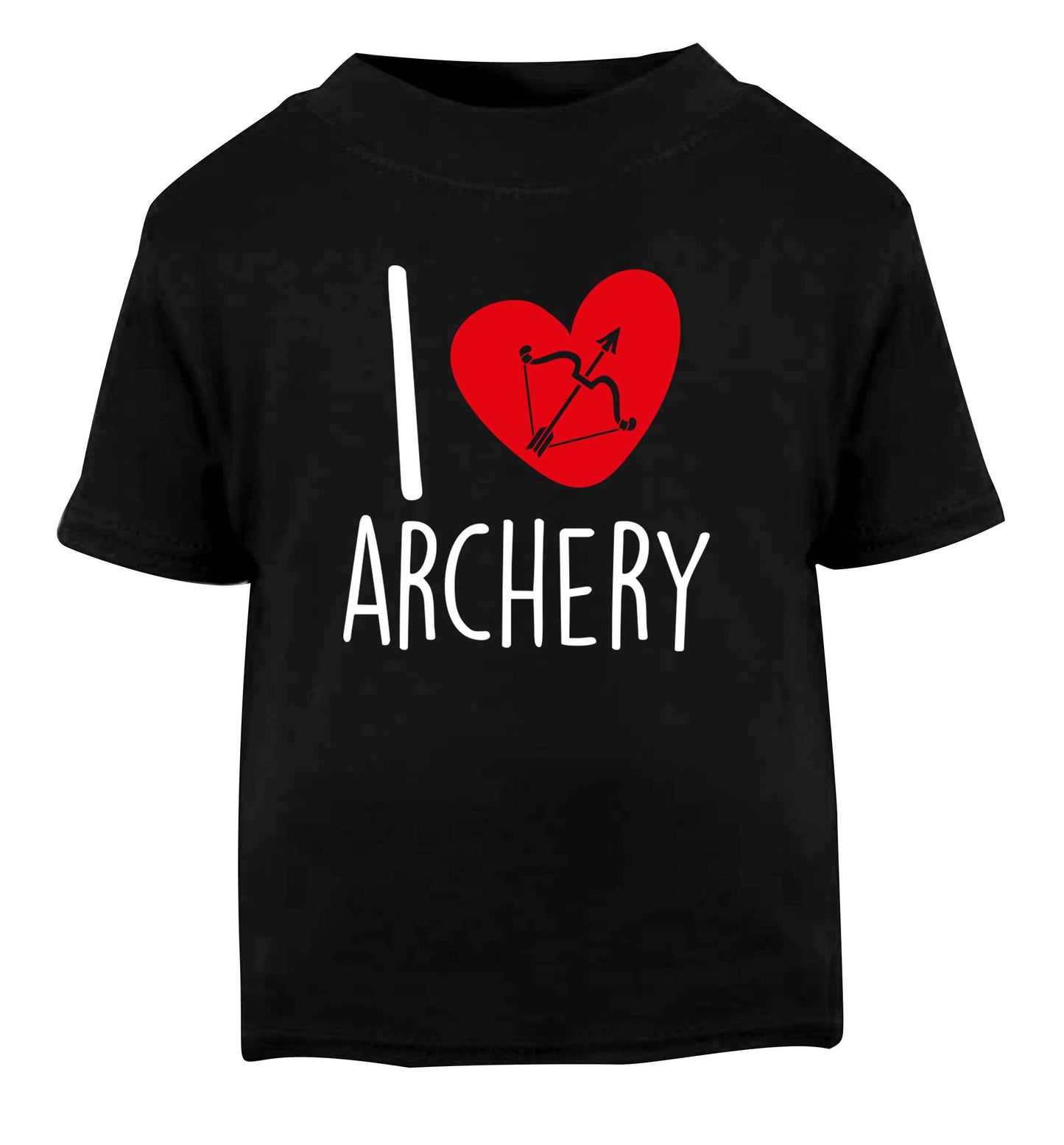 I love archery Black Baby Toddler Tshirt 2 years