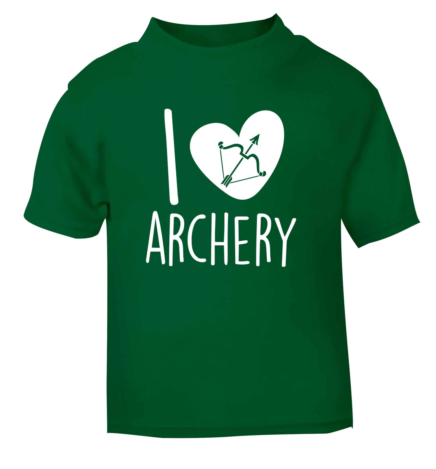 I love archery green Baby Toddler Tshirt 2 Years