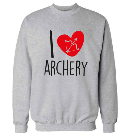 I love archery Adult's unisex grey Sweater 2XL