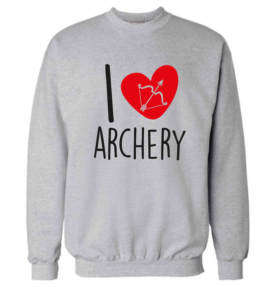 I love archery Adult's unisex grey Sweater 2XL