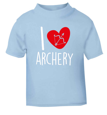I love archery light blue Baby Toddler Tshirt 2 Years