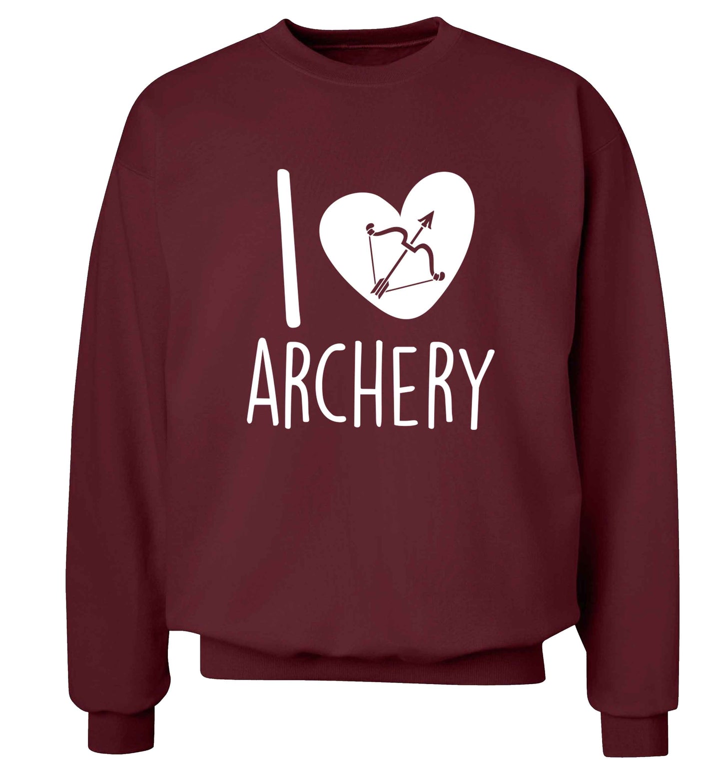 I love archery Adult's unisex maroon Sweater 2XL