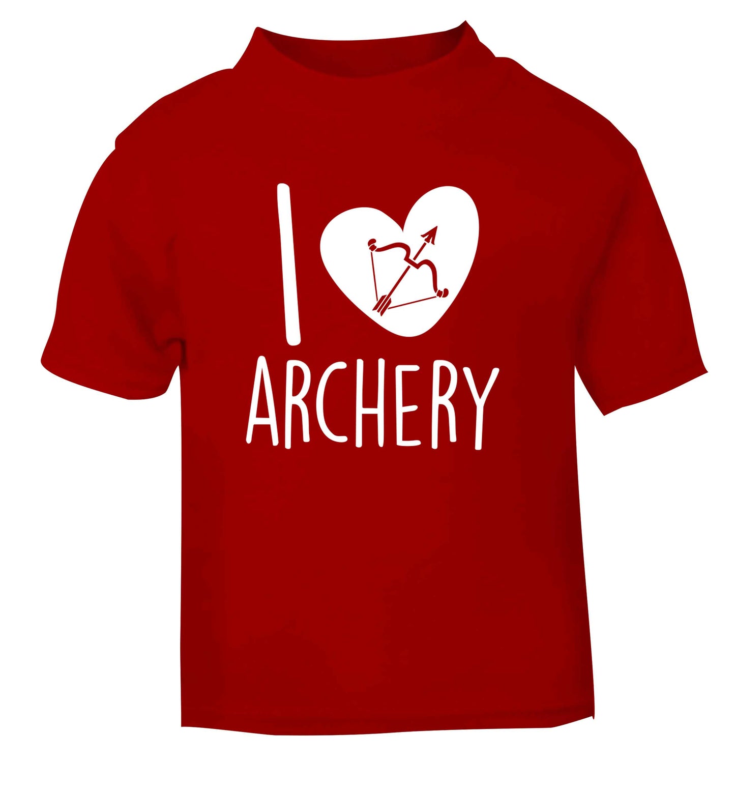 I love archery red Baby Toddler Tshirt 2 Years
