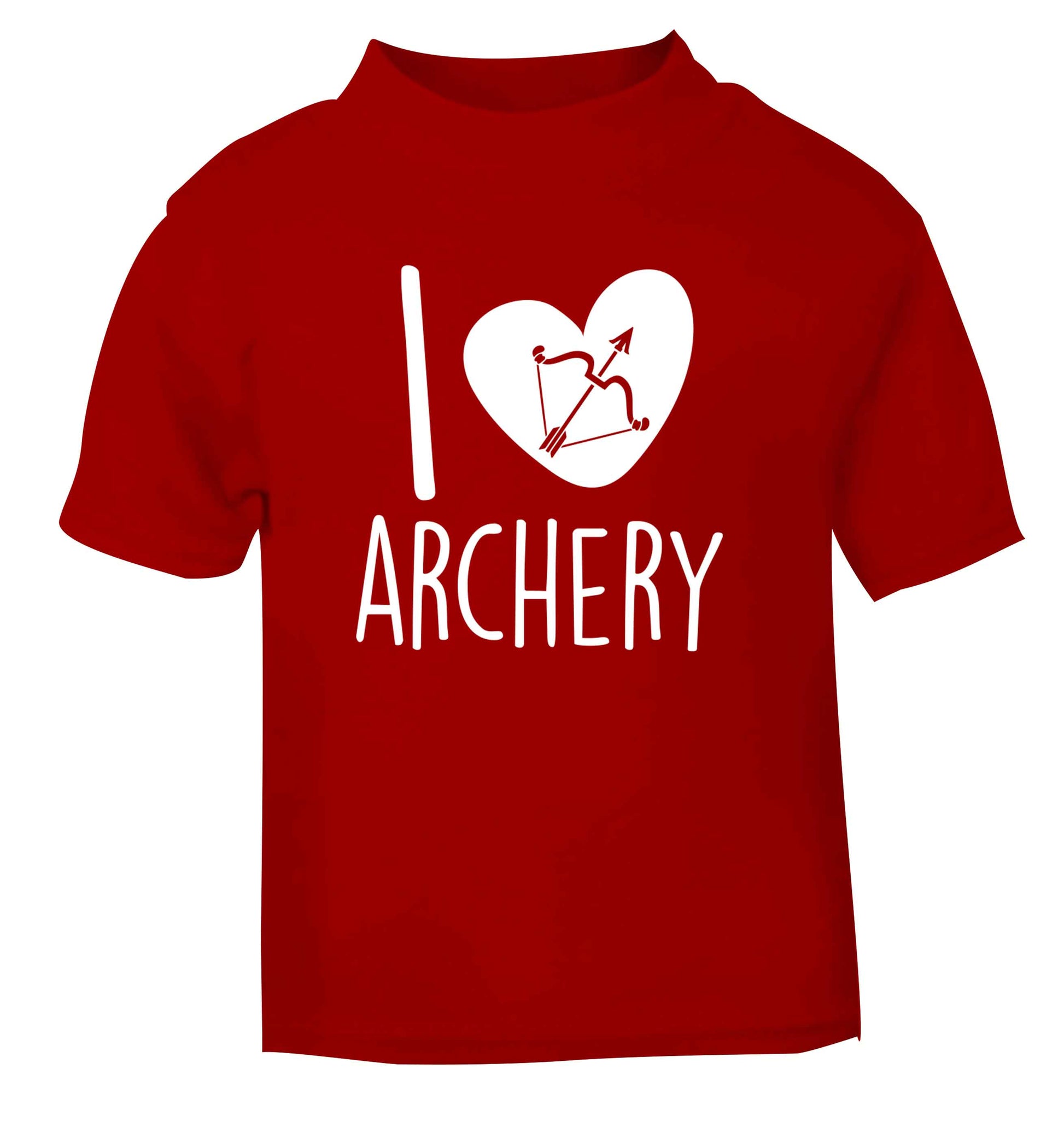 I love archery red Baby Toddler Tshirt 2 Years