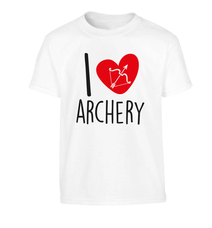 I love archery Children's white Tshirt 12-13 Years