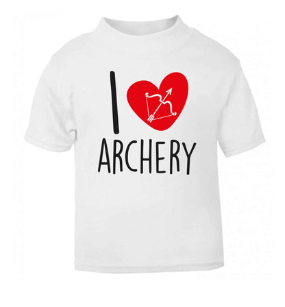 I love archery white Baby Toddler Tshirt 2 Years