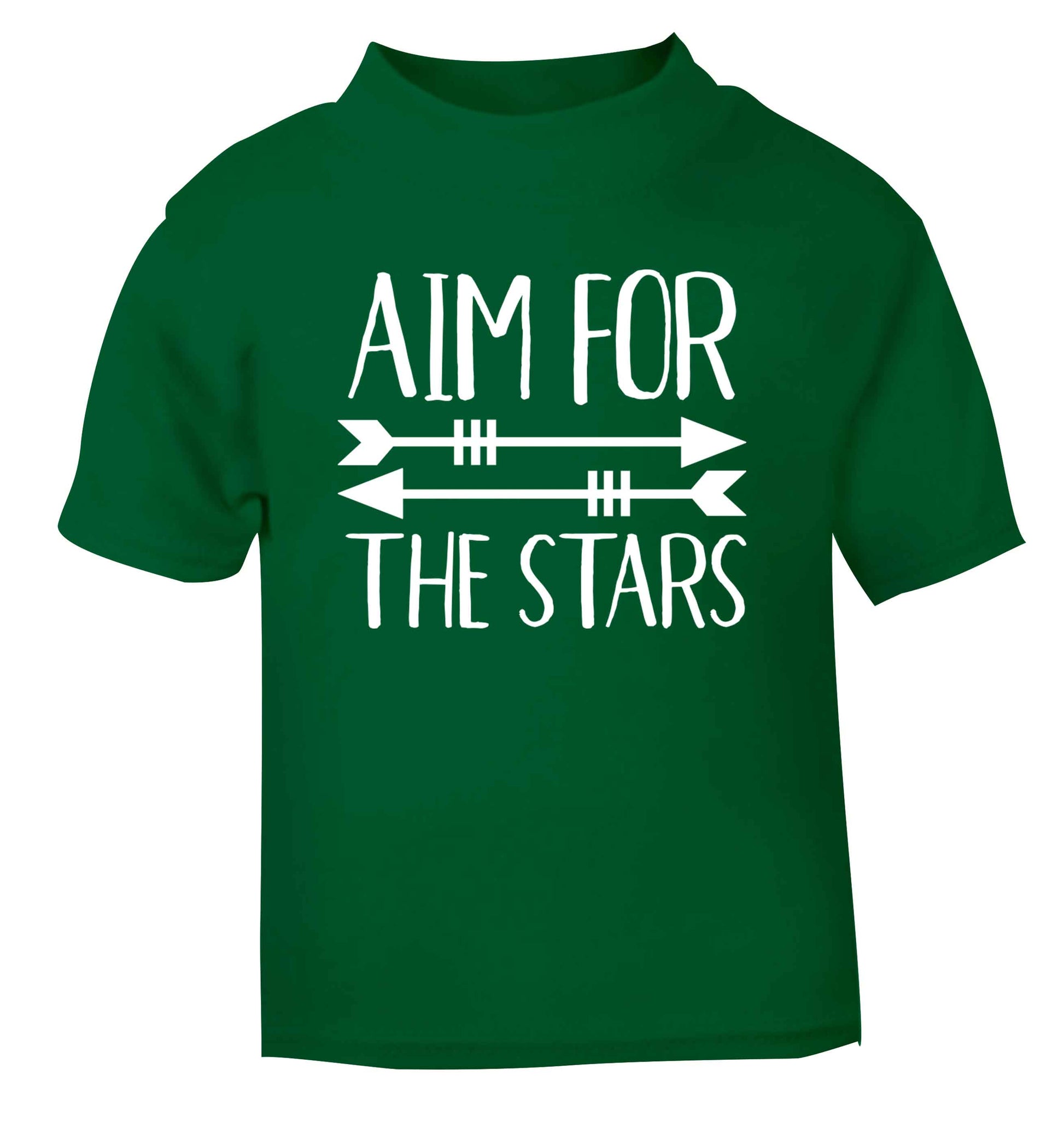 Aim for the stars green Baby Toddler Tshirt 2 Years