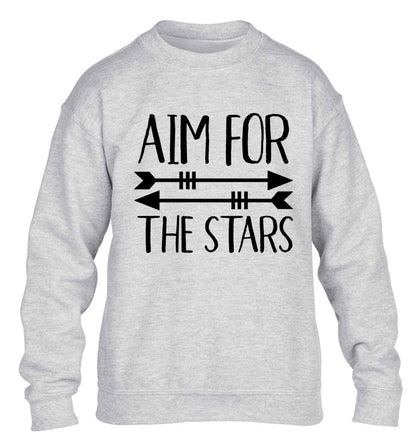 Aim for the stars children's grey sweater 12-13 Years
