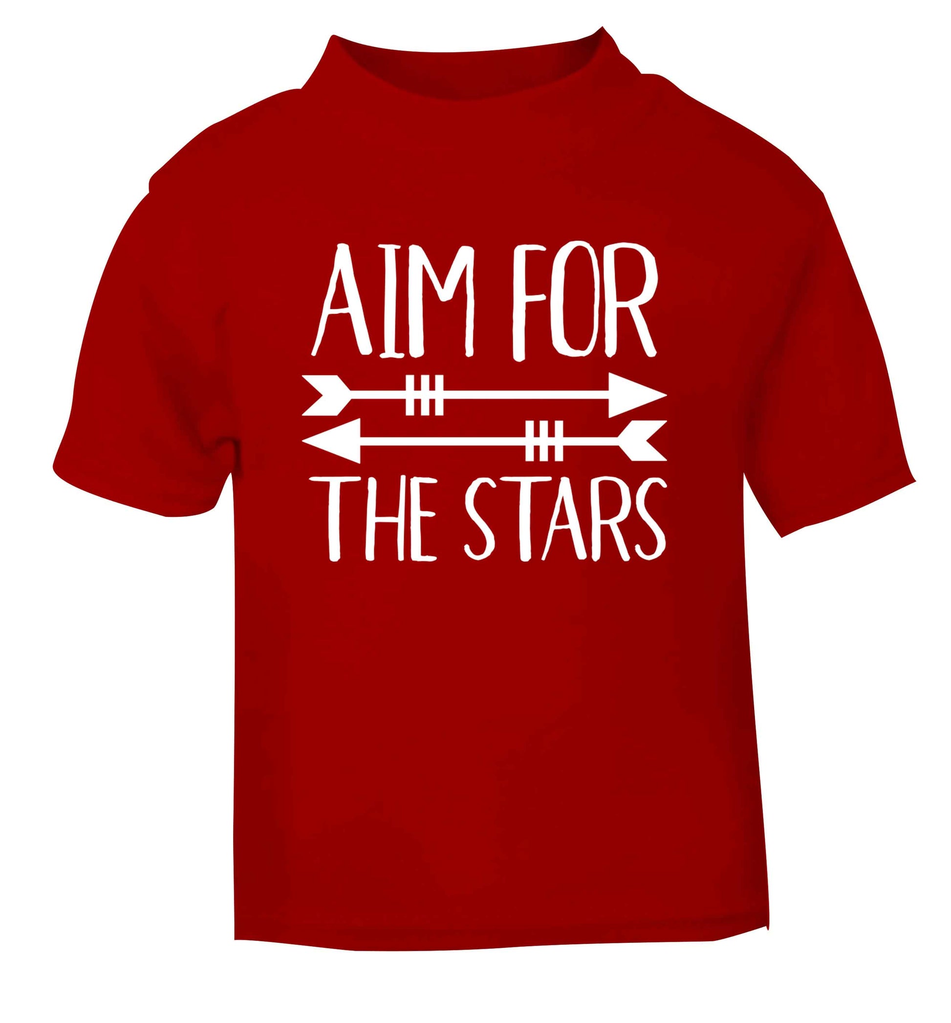 Aim for the stars red Baby Toddler Tshirt 2 Years