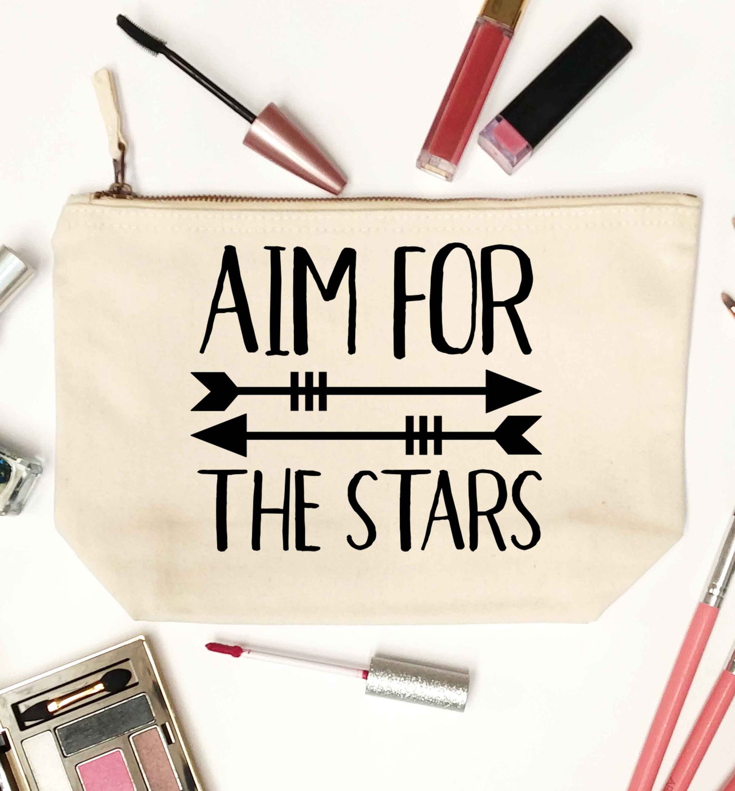 Aim for the stars natural makeup bag