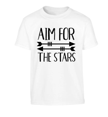 Aim for the stars Children's white Tshirt 12-13 Years
