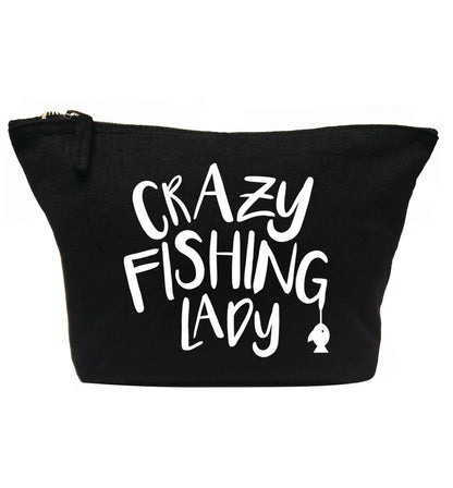 Crazy fishing lady | makeup / wash bag